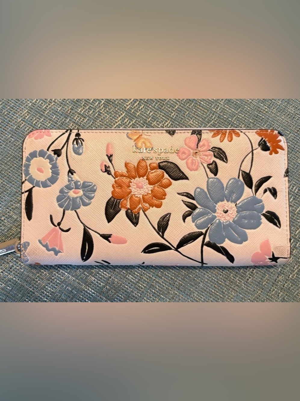 Kate Spade Floral Zip-Around Wallet